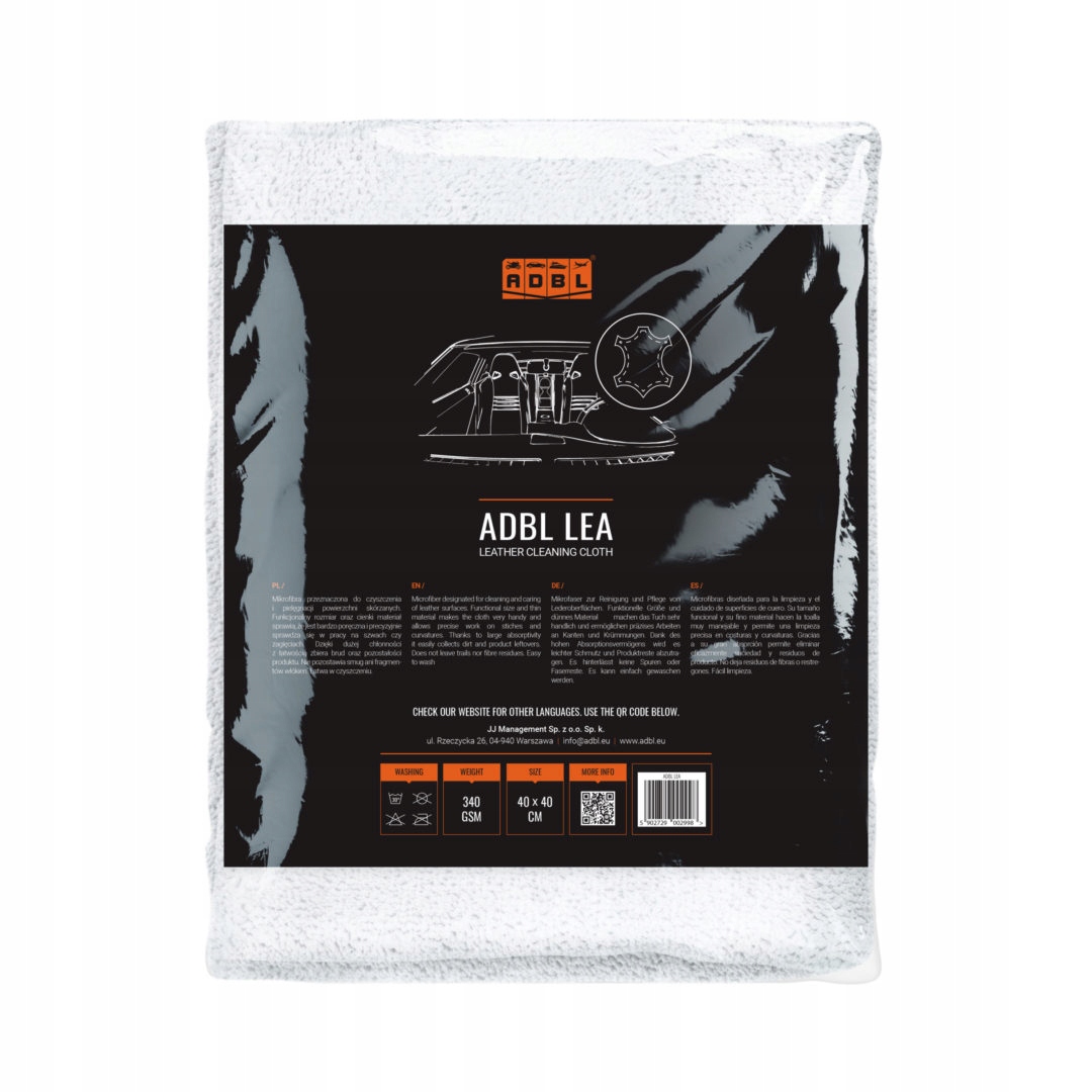 ADBL Lea - Mikrofibra Przeznaczona Do Pielęgnacji Powierzchni Skórzanych EAN (GTIN) 0732745966616