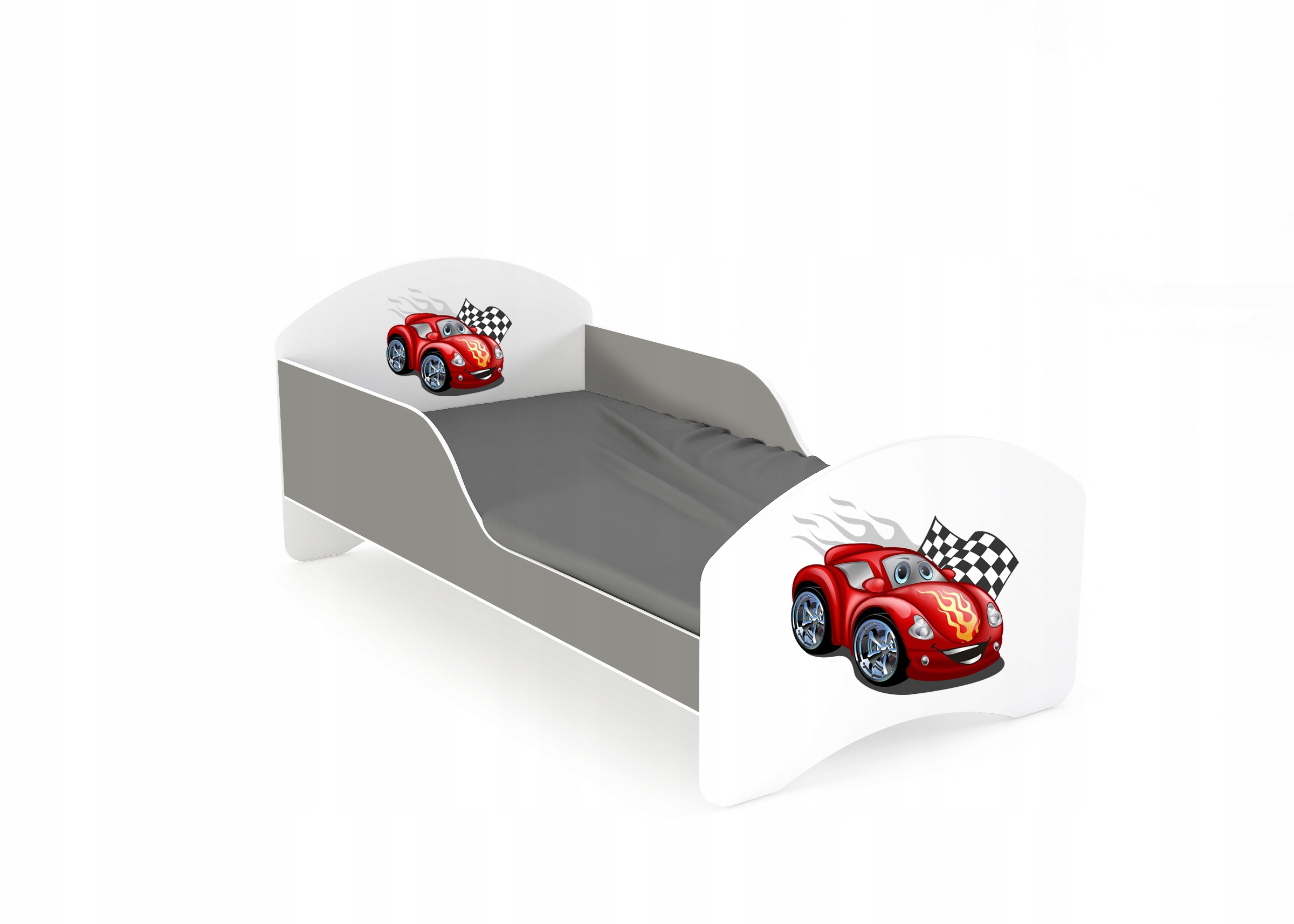 Łóżko dziecięce LEO2 160x80 biało-szare Marka Lendo