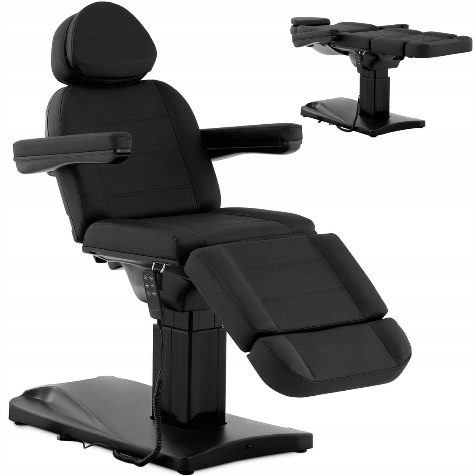 Kosmetické křeslo ovládané elektricky pomocí dálkového ovladače Physa Rovigo Black