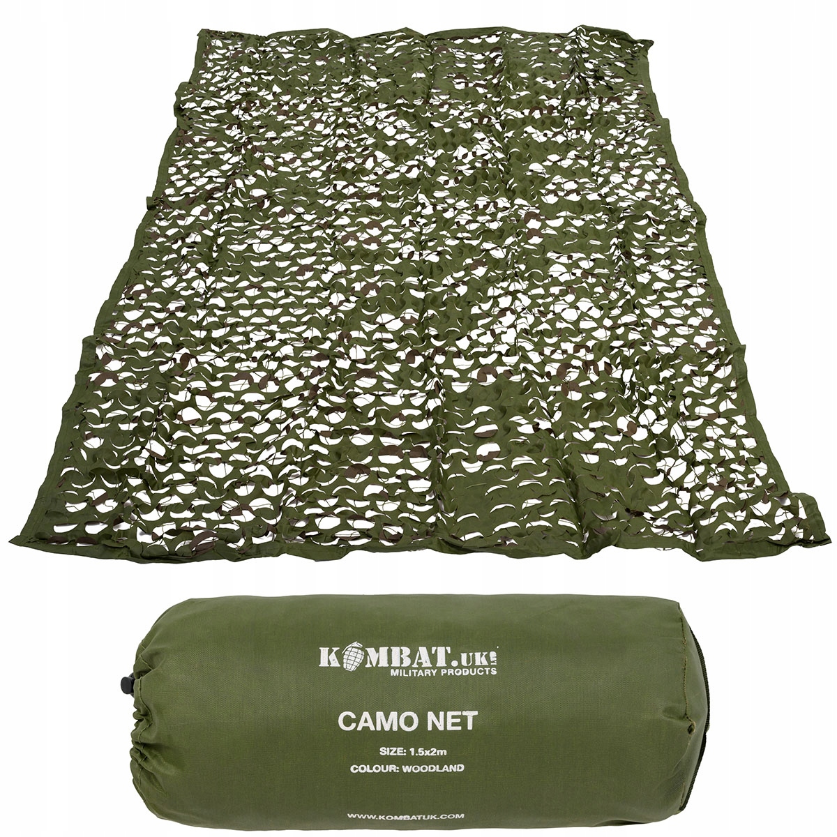 Siatka Maskująca Wojskowa Snajperska Kombat Tactical 1,5 x 2 m Woodland