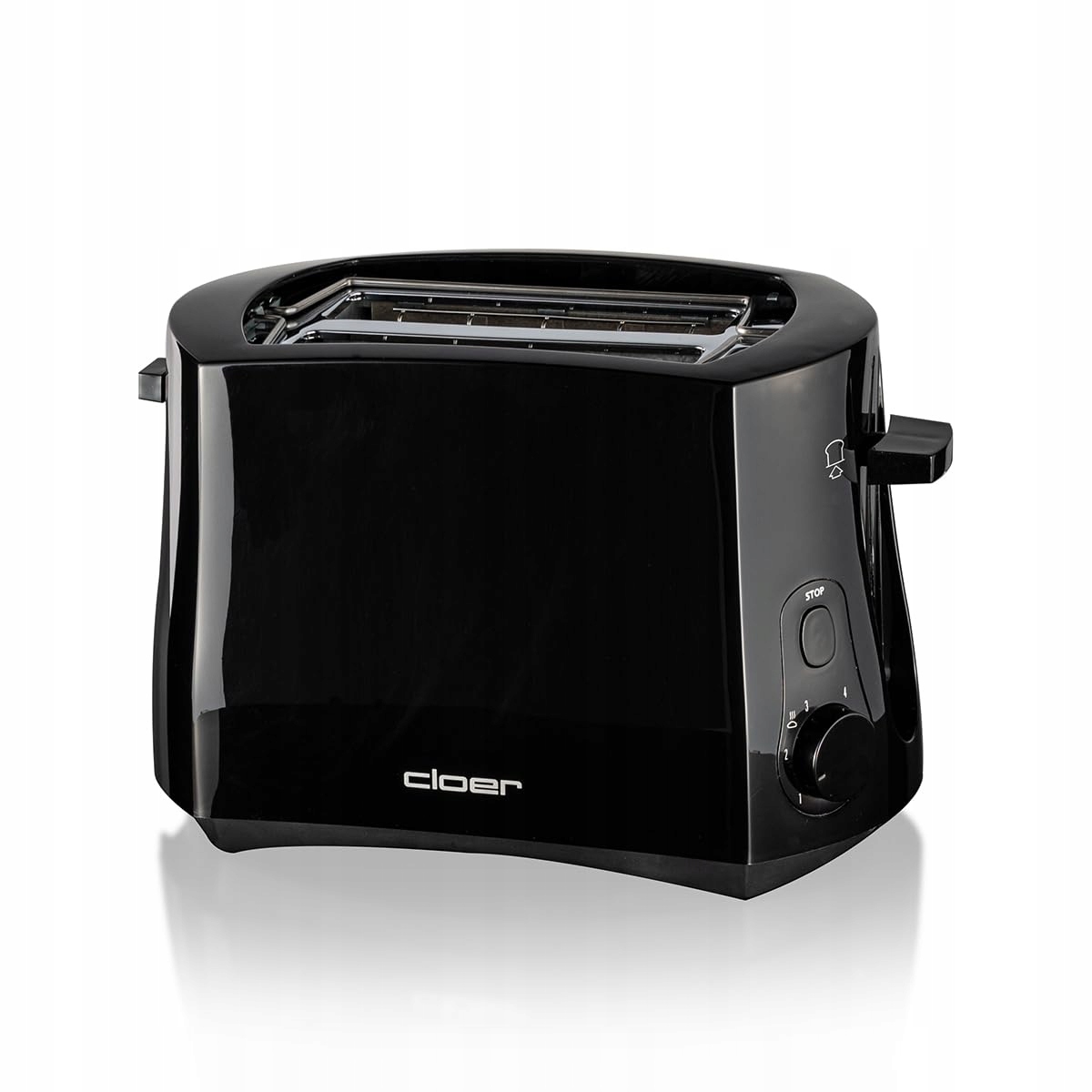 CLOER Toster Cool Wall 825W 2 Kromki Zintegrowany Ruszt Tacka Na Okruchy — miniatura 2