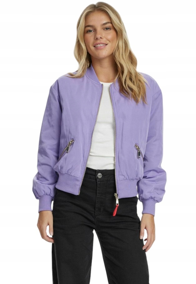 Dámská bunda Numph Nunora fialová, velikost 40