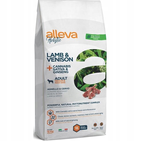 Levně Alleva Holistic Dog Dry Adult Lamb&Venison Medium/Maxi 12kg