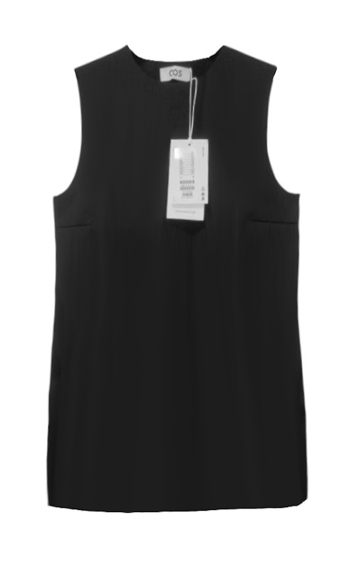 Cos Top Černý Elegantní Hladký vel. Xs