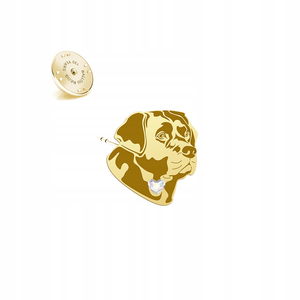 Odznak s labradorským retrívrem 925 Žena, šperky, Dárek Dedikace