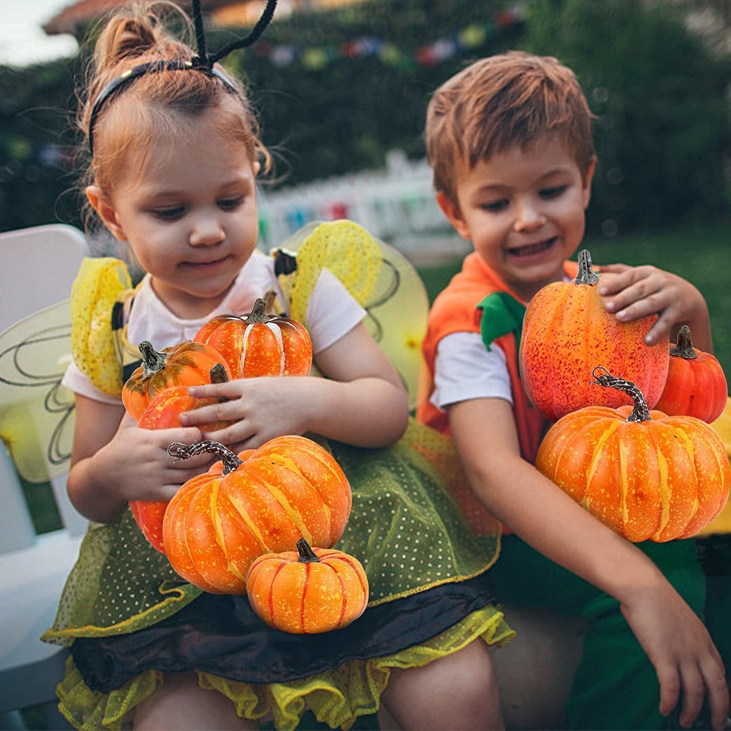 DEKORACJE HALLOWEEN JESIENNE SZTUCZNE DYNIE 12SZT EAN (GTIN) 5906815115906