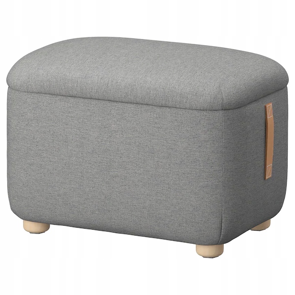 

Ikea Oskarshamn Podnóżek ze schowkiem, beż/szary