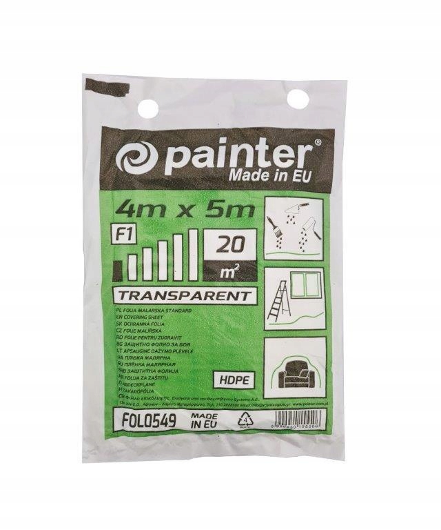 

Folia Malarska Standard F1 4x5m Painter FOL0549