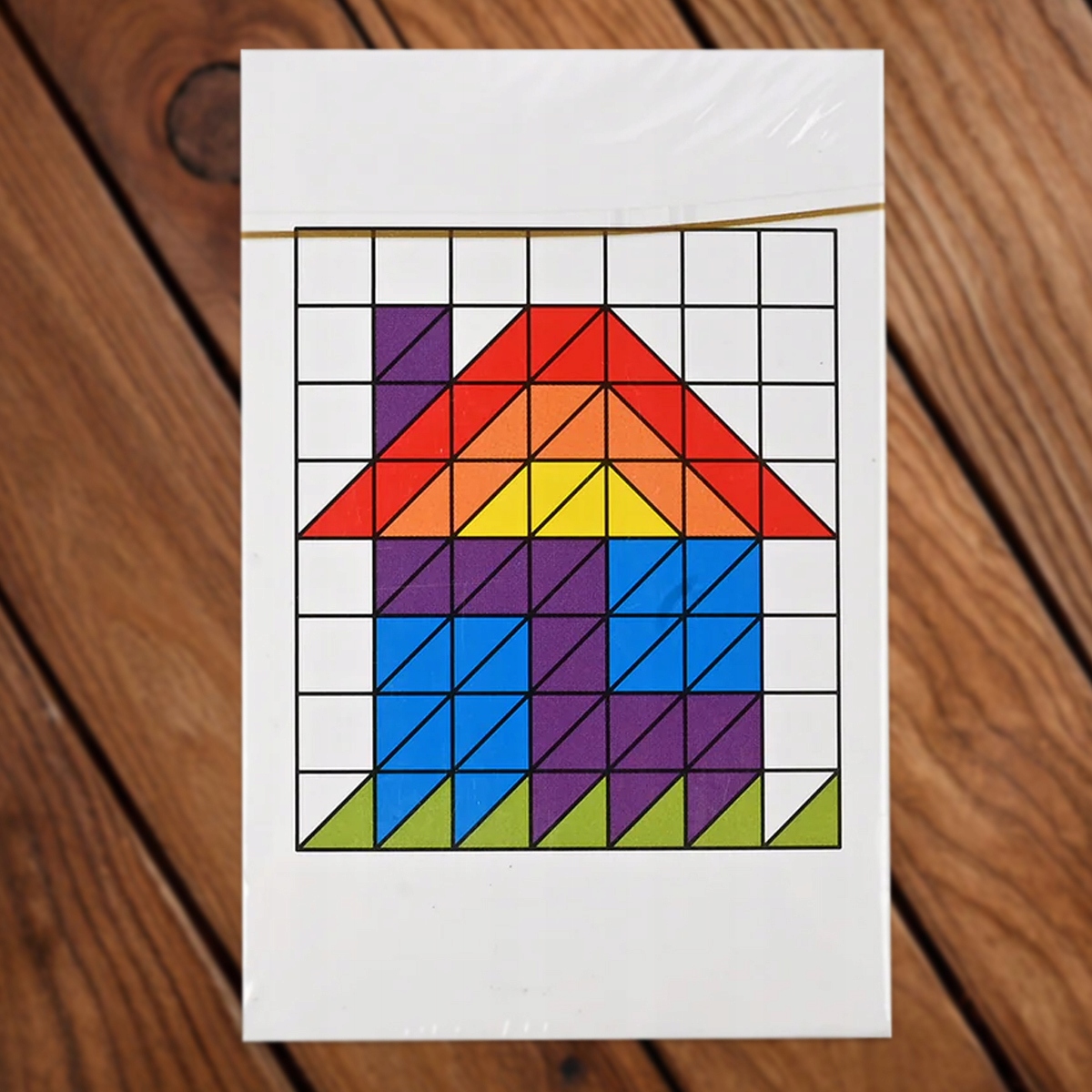 Gra Logiczna Układanka Tangram Karty 54 Wzory 150 Klocki