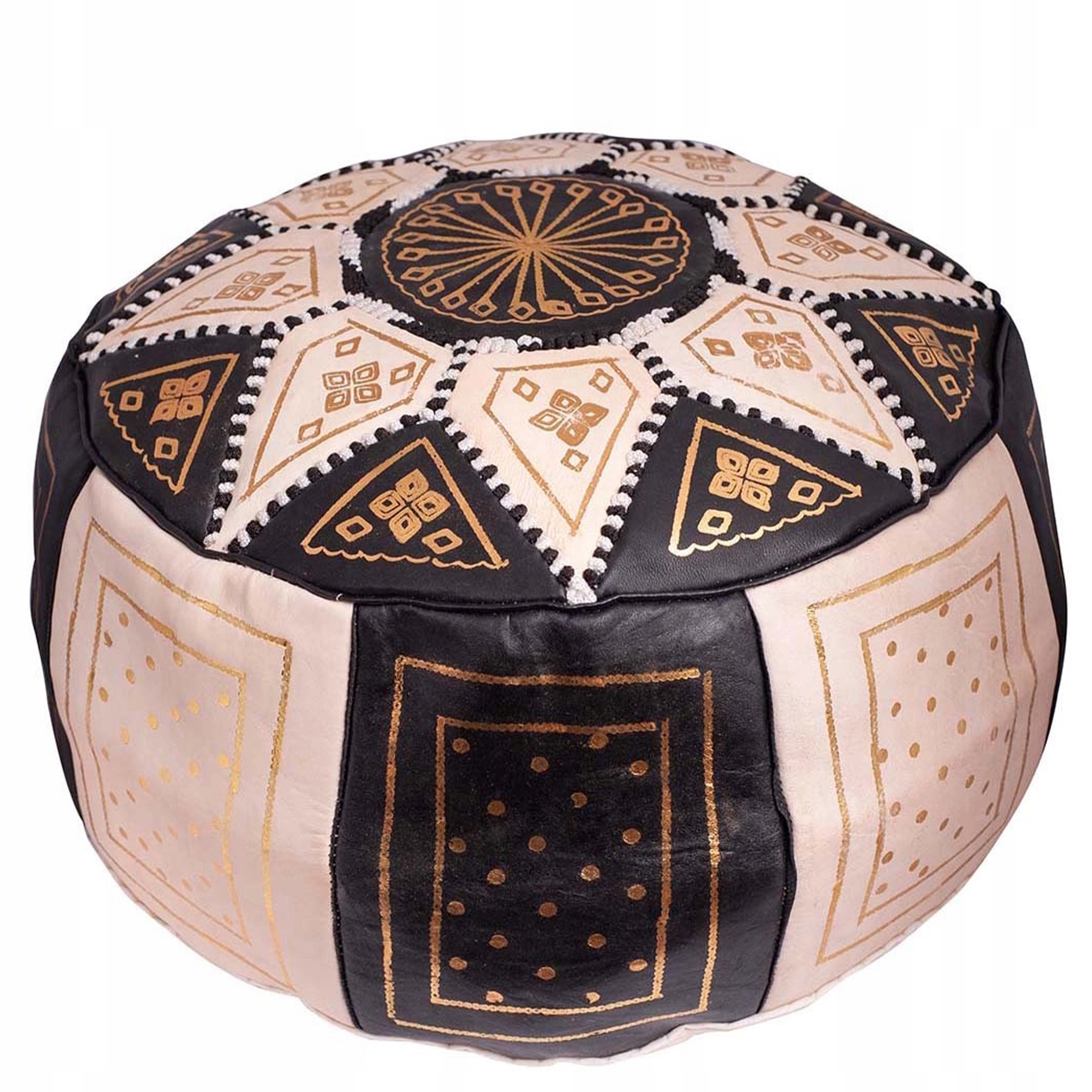 Taburetka Sedadlo Taburetka Pravá Koža Ručne Vyrobený Z Maroka Orientálny