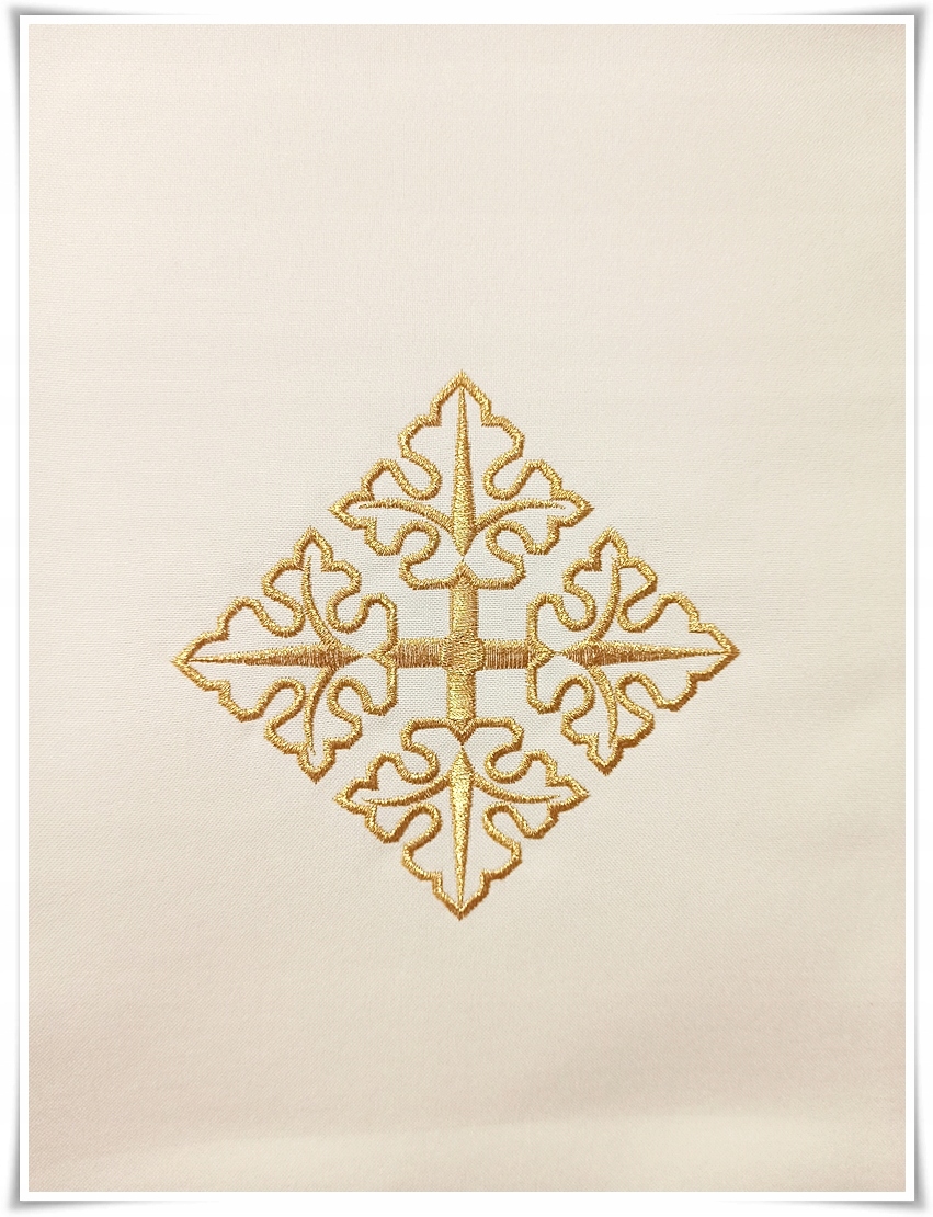 Ornat Gotycki Liturgiczny ECRU KOR/247/05 Kolor biały