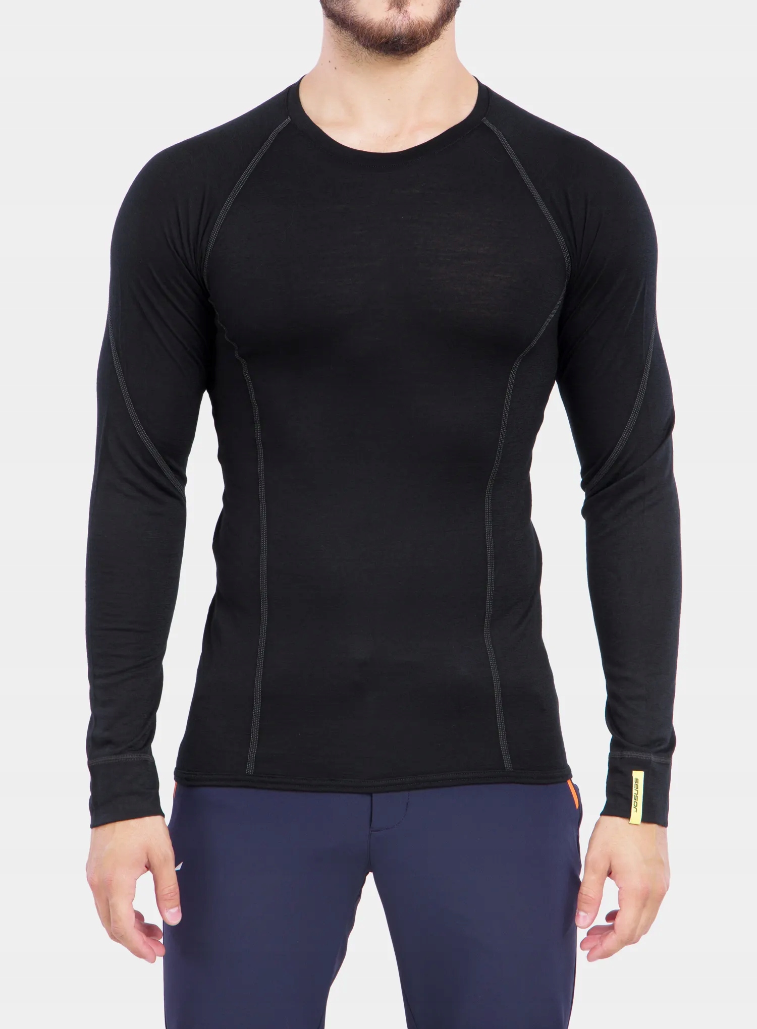 Termo Mikina Sensor Merino Active Tee L/s černá S