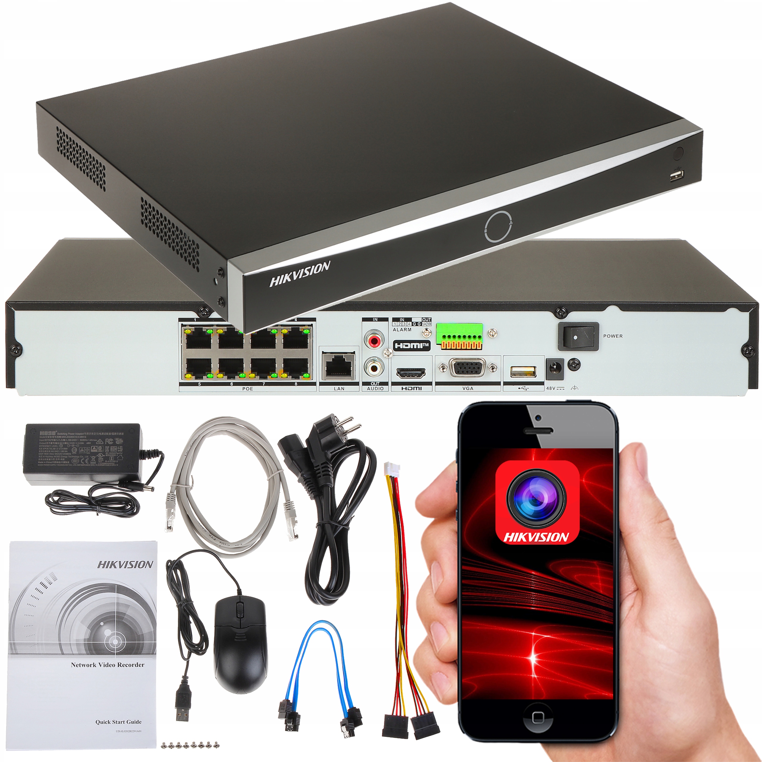 

Rejestrator Ip Hikvision DS-7608NXI-K2/8P Acusense