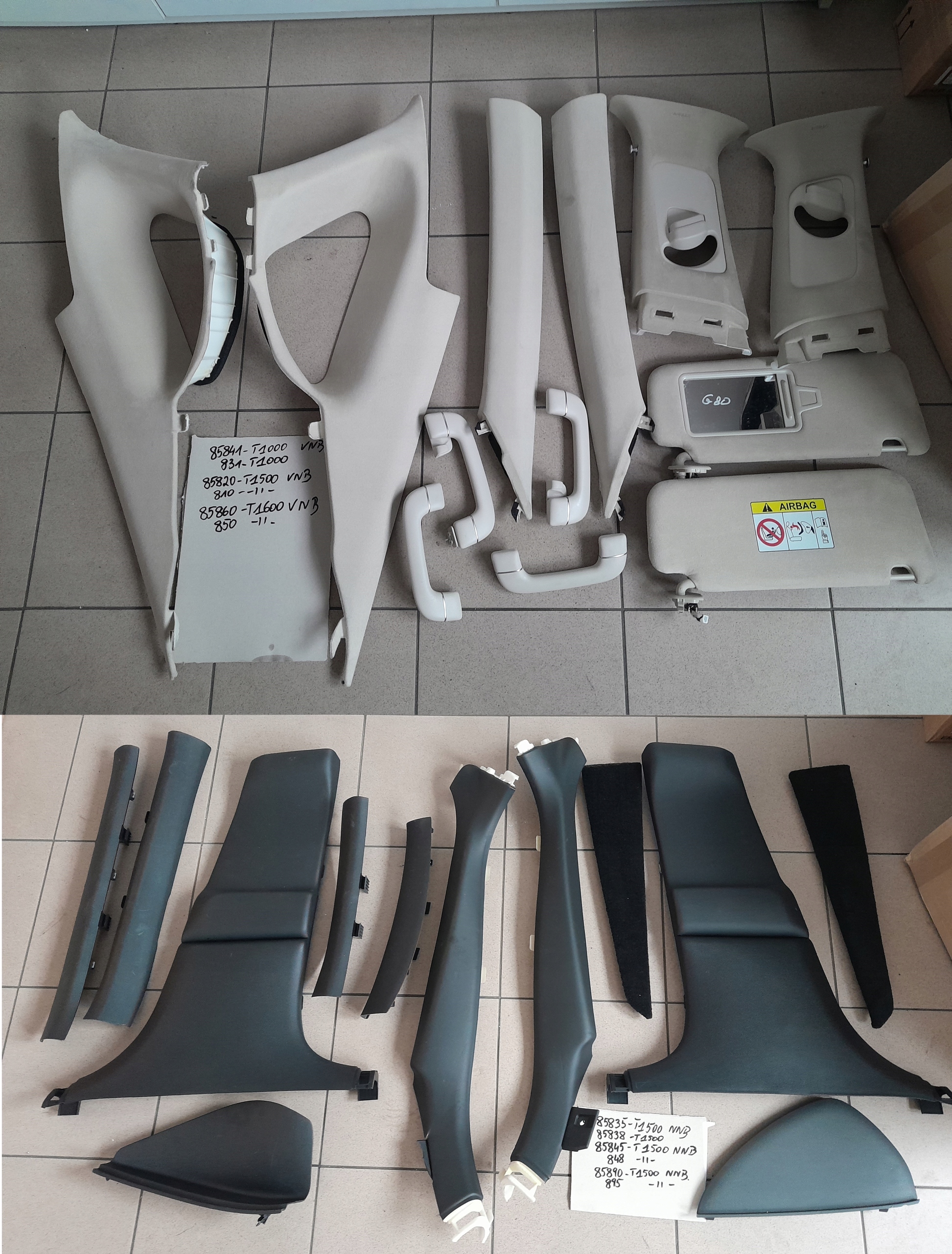 85835-T1500NNB 85838-T1500 - GENESIS G80 II 2020-пост обшивка стійки планка