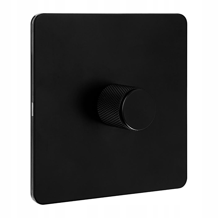 Verticana Wall Dimmer 1-WAY Black – černý nástěnný stmívač, jednoduchý