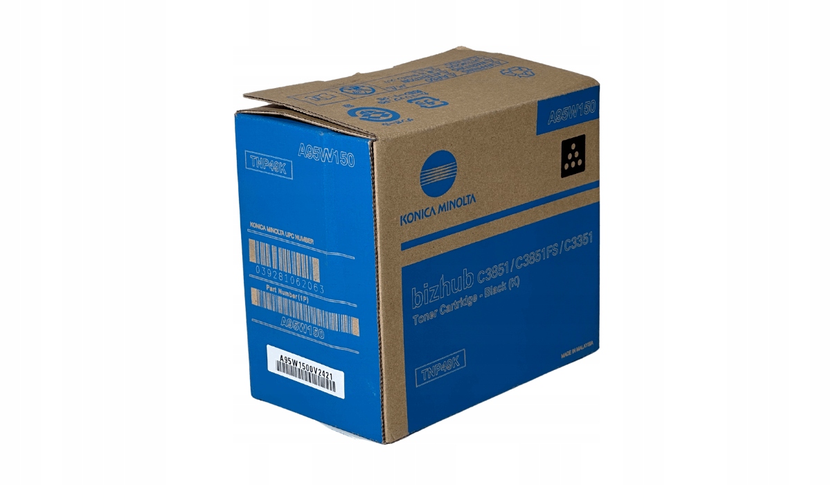 Toner Konica Minolta TNP-49 A95W150 K Originál Black C3351 C3851 C3851FS