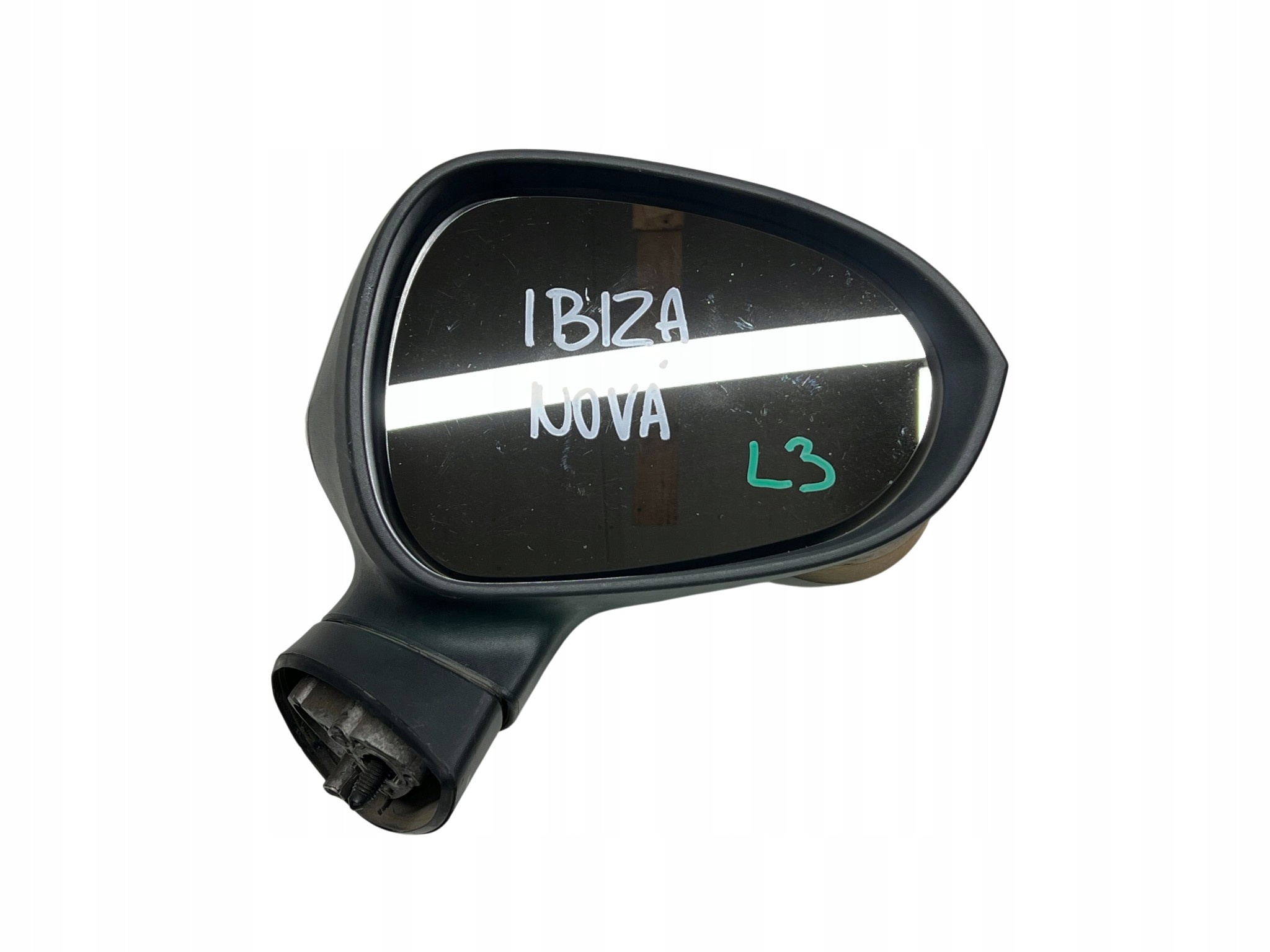 SEAT IBIZA IV 6J mirror exterior right BIALY manually EU L3