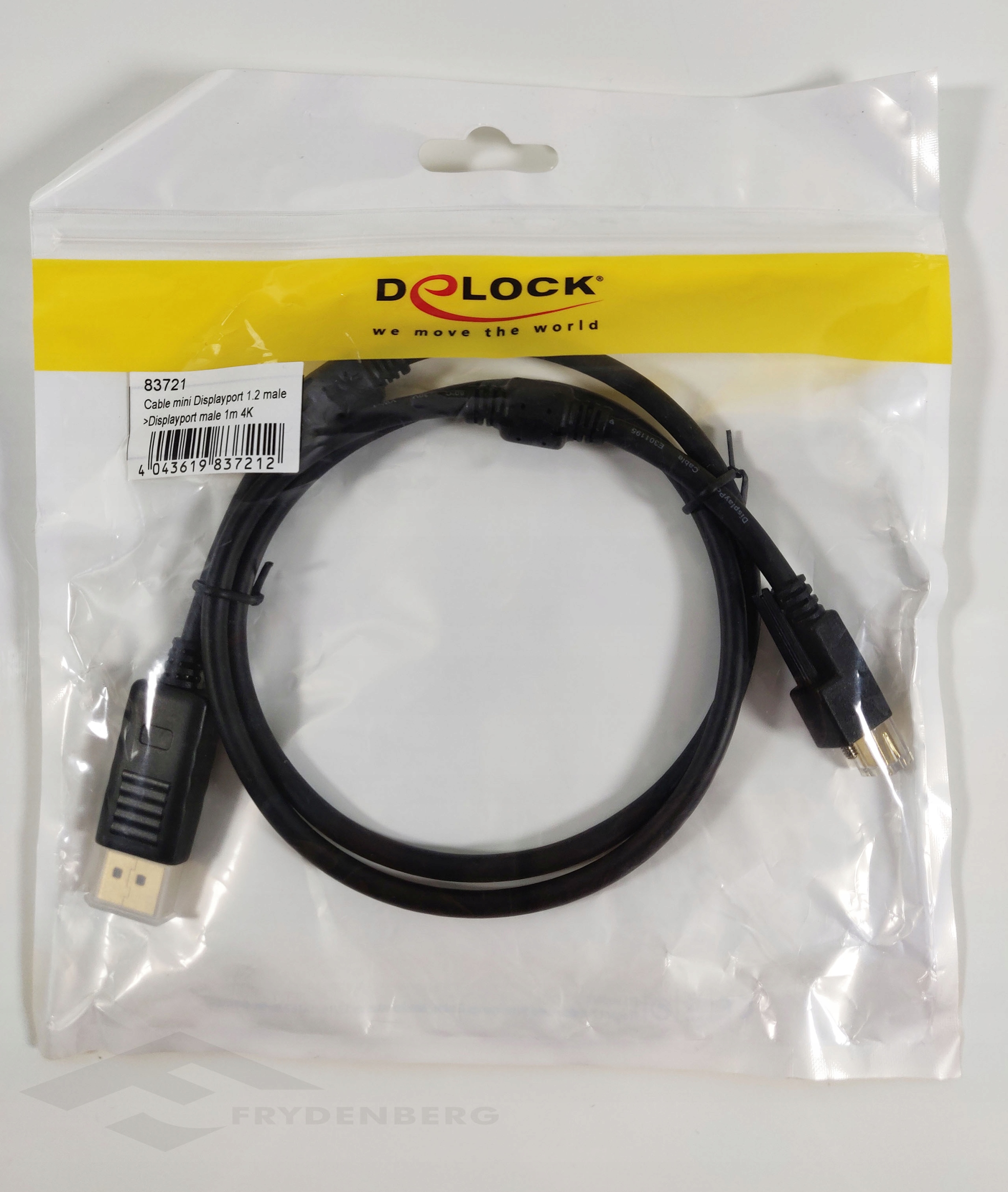Delock 83721 Mini DisplayPort > DisplayPort 4K 1m Kod producenta Delock 83721