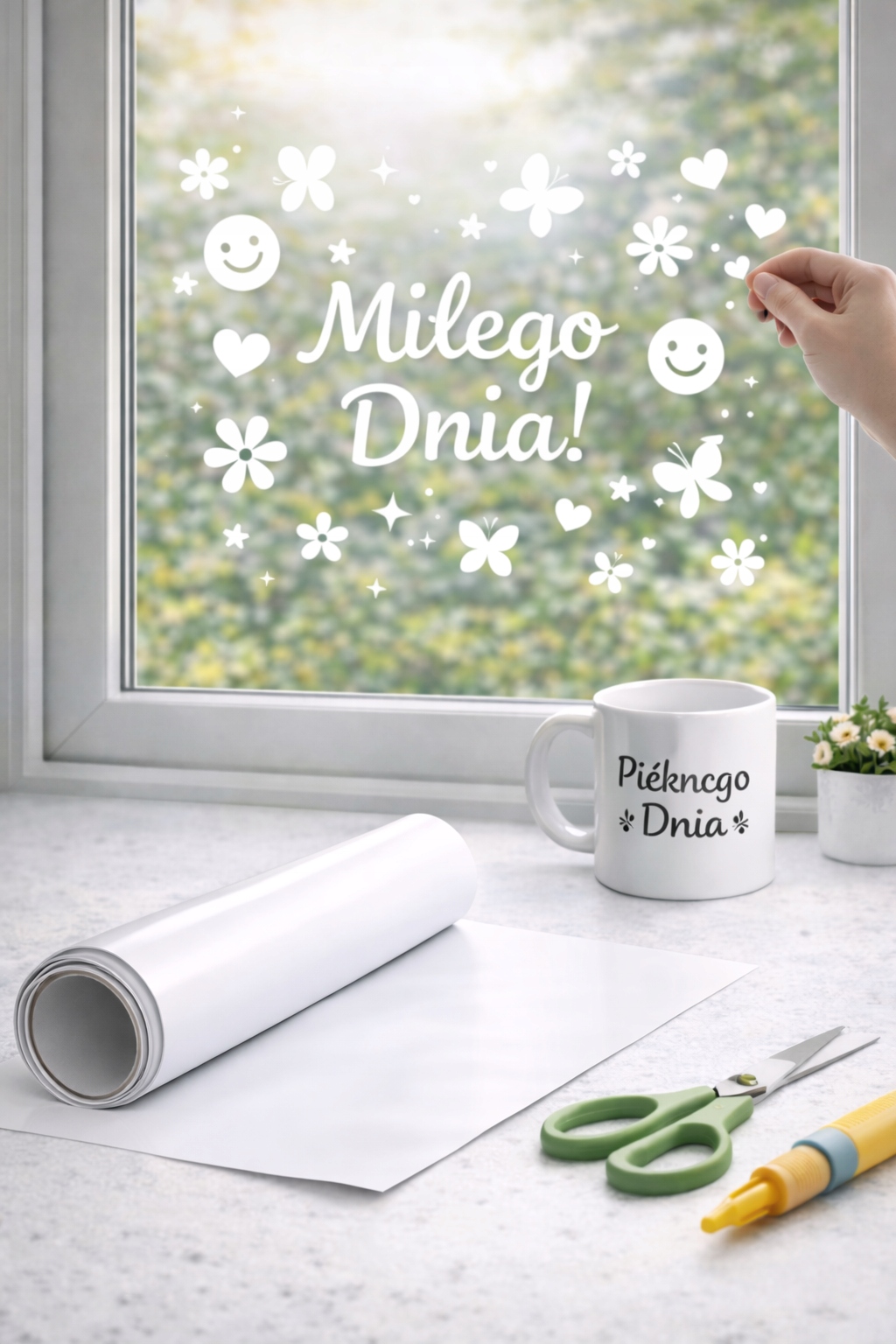 Folia winylowa do plotera samoprzylepna zielona 30x457cm