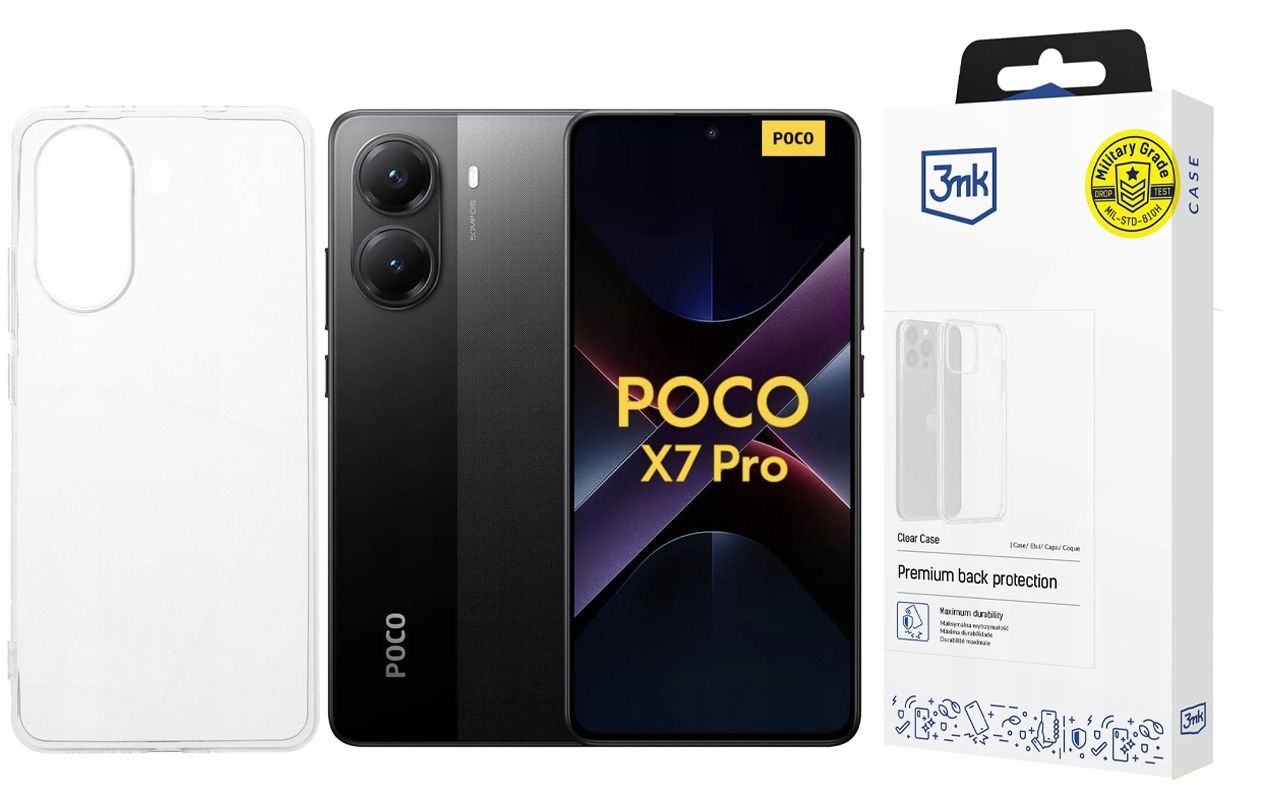 3mk Clear Case Pouzdro bezbarvé pro Xiaomi Poco X7 Pro