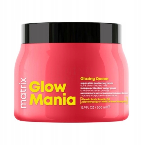 Matrix Glow Mania Lešticí Maska Pro Barvené Vlasy 500 ML