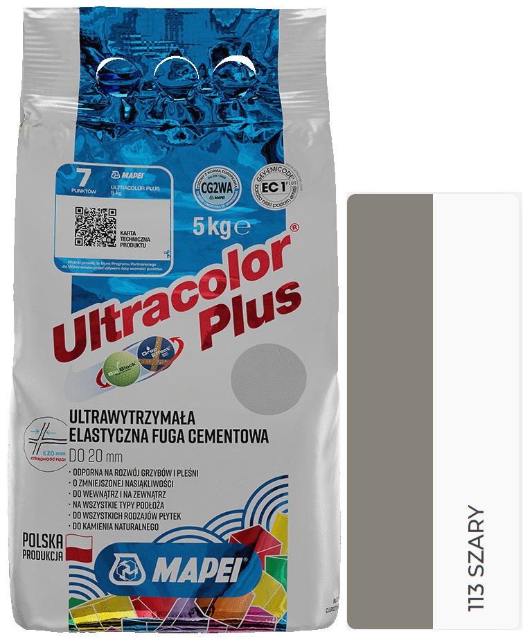 MAPEI FUGA Ultracolor Plus 113 SZARY 5 kg