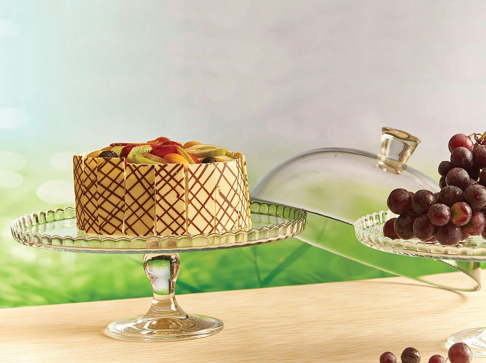 64585 PASABAHCE PATERA TORT NÓŻCE Z KLOSZEM 32 CM Marka Pasabahce