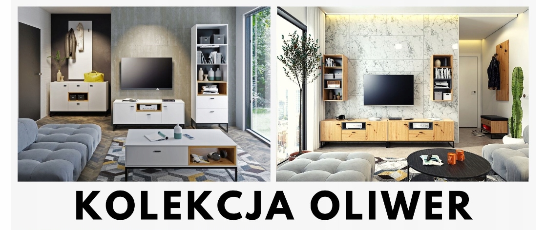 Nowoczesny kufer Oliwer dąb artisan OV-3 Szerokość mebla 62 cm