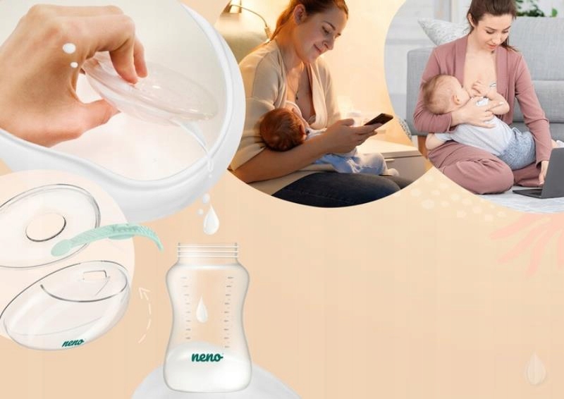 NENO CLARO KOLEKTOR NA MLEKO POKARM x2 ZESTAW ETUI Waga produktu z opakowaniem jednostkowym 0.15 kg