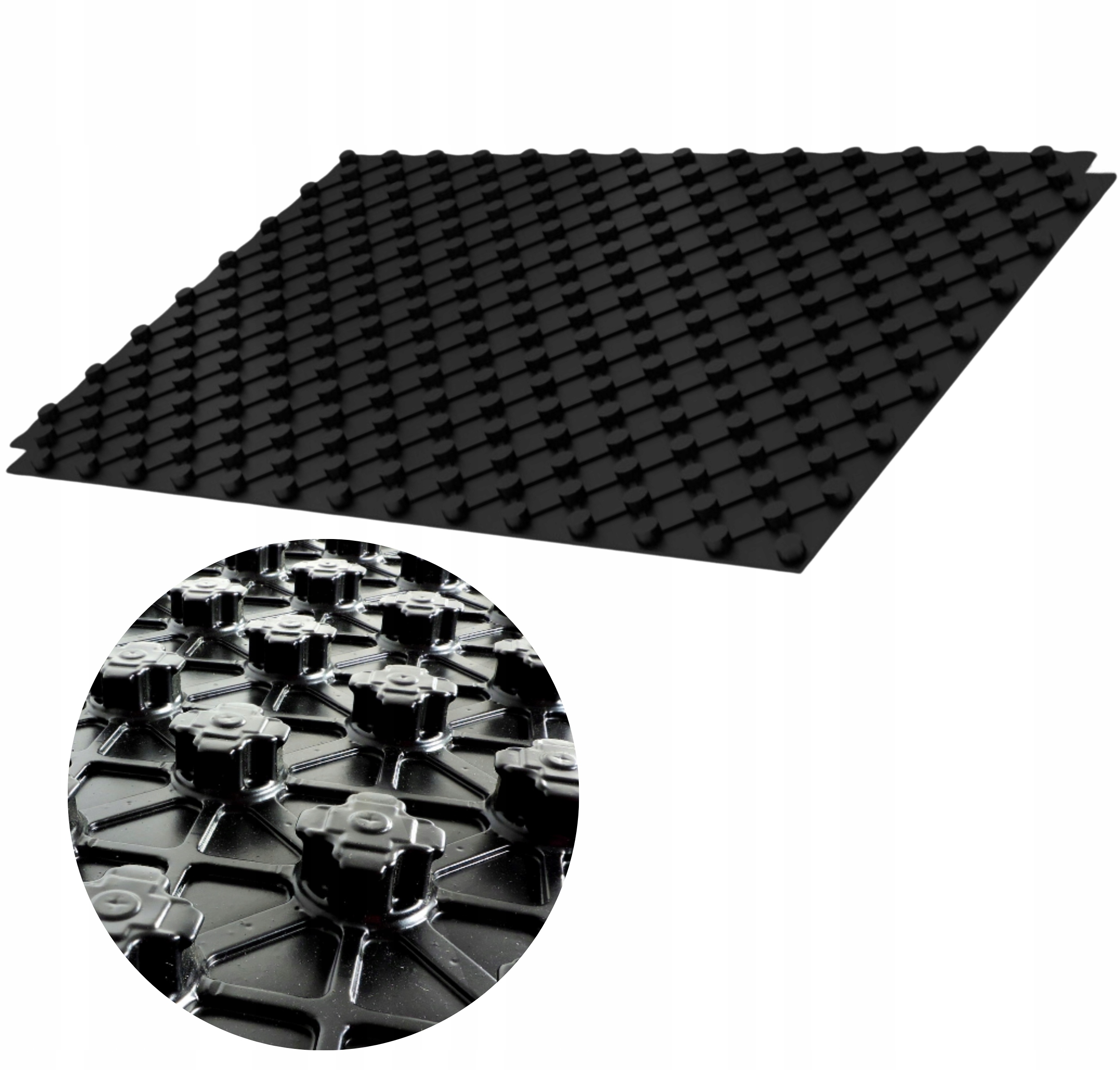 PŁYTA OGRZEWANIA PODŁOGOWEGO PODŁOGÓWKI Z WYPUSTAMI 1450X850mm GRUBA MOCNA