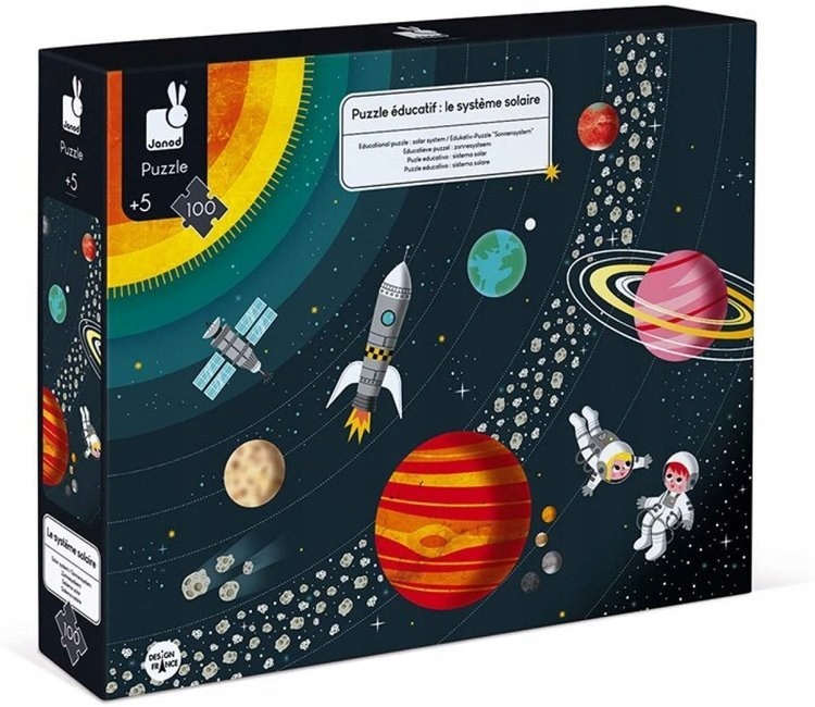 

Janod Puzzle Edu Układ Słoneczny 100 El 5+ J02678