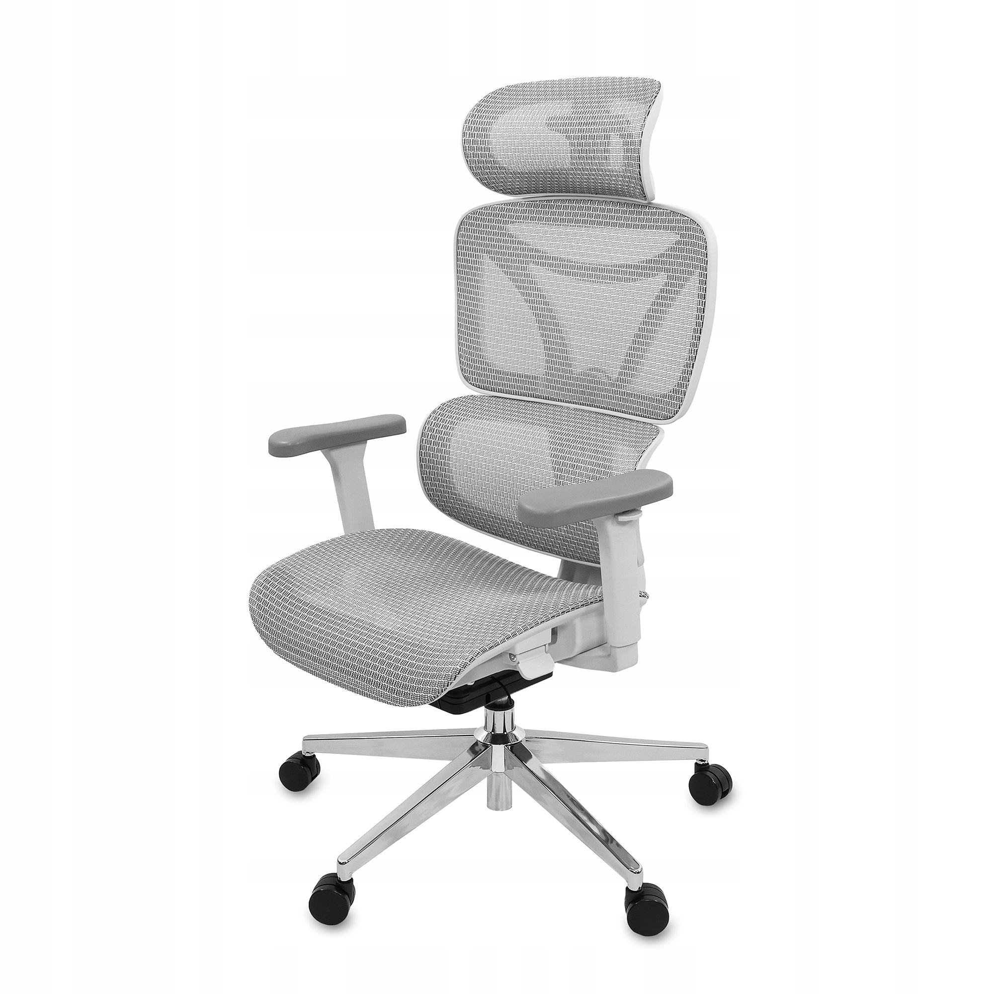 Fotel biurowy obrotowy gamingowy ergonomiczny Control Pro biały LVNSystem