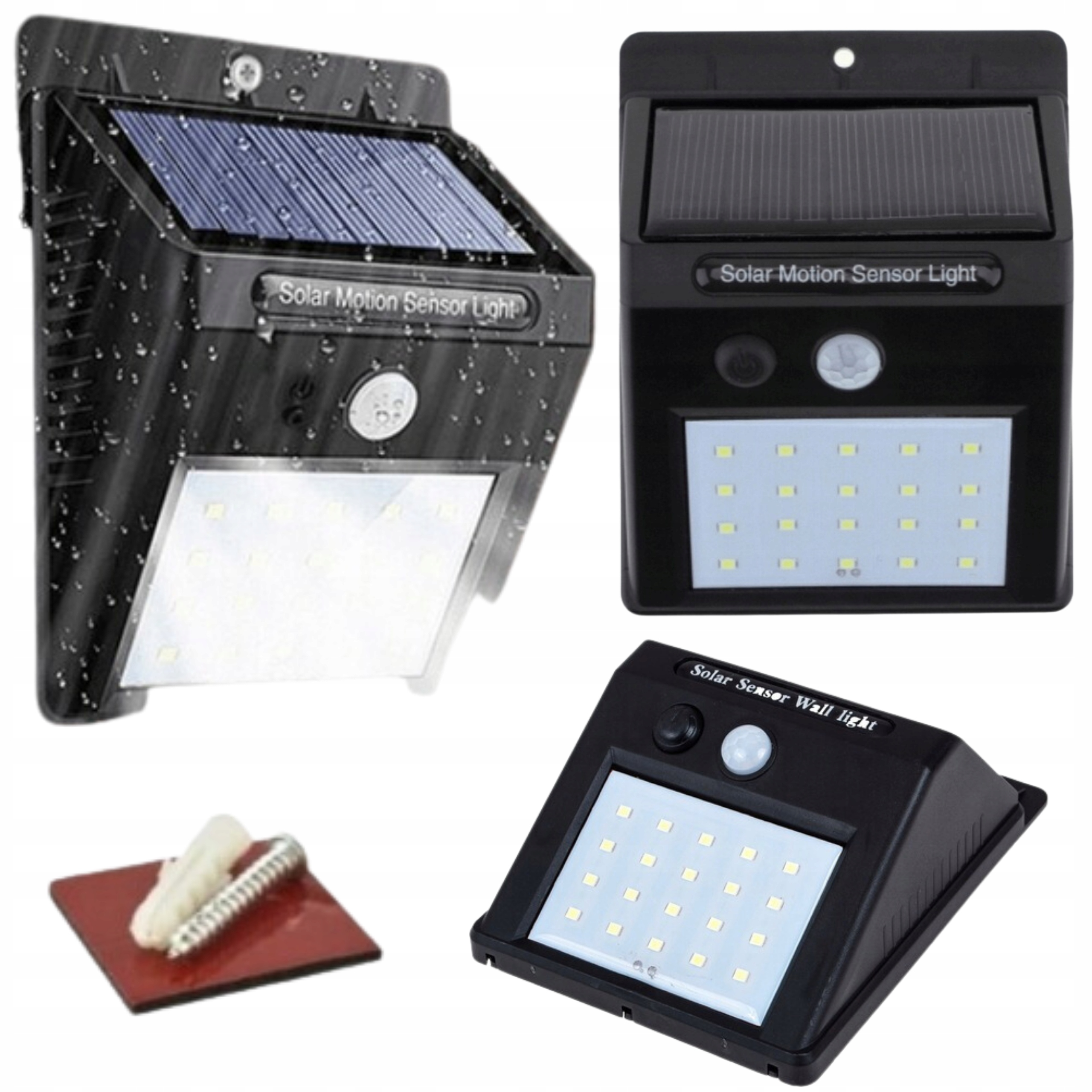 

Lampa Solarna Z Czujnikiem Zmierzchu Ruchu Lampka