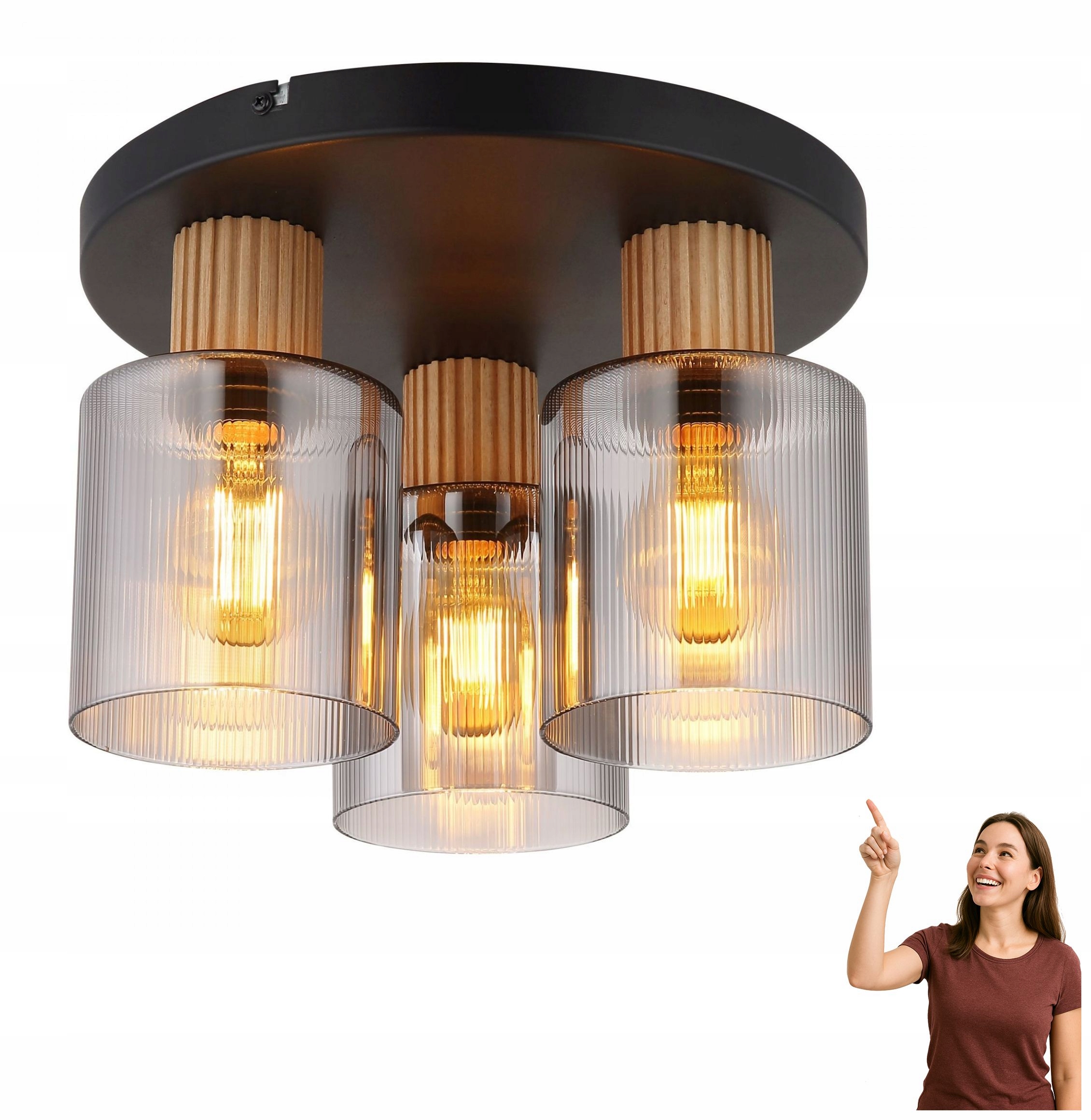 Stropná lampa Aleidis 15768-3D Globo