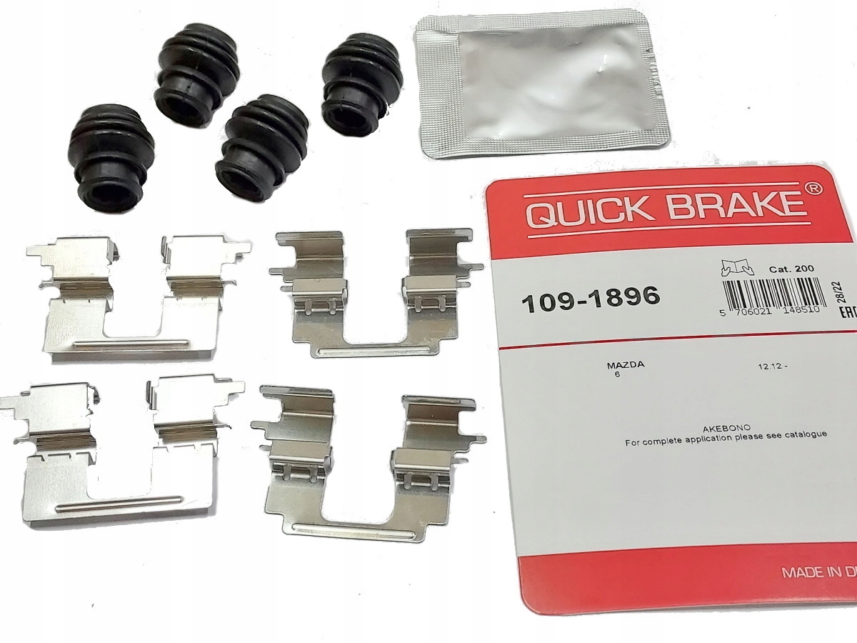 MAZDA 6 GJ GL 12- ZESTAW INSTALACYJNY KLOCKÓW BLASZKI OSŁONY PROWADNIC TYŁ