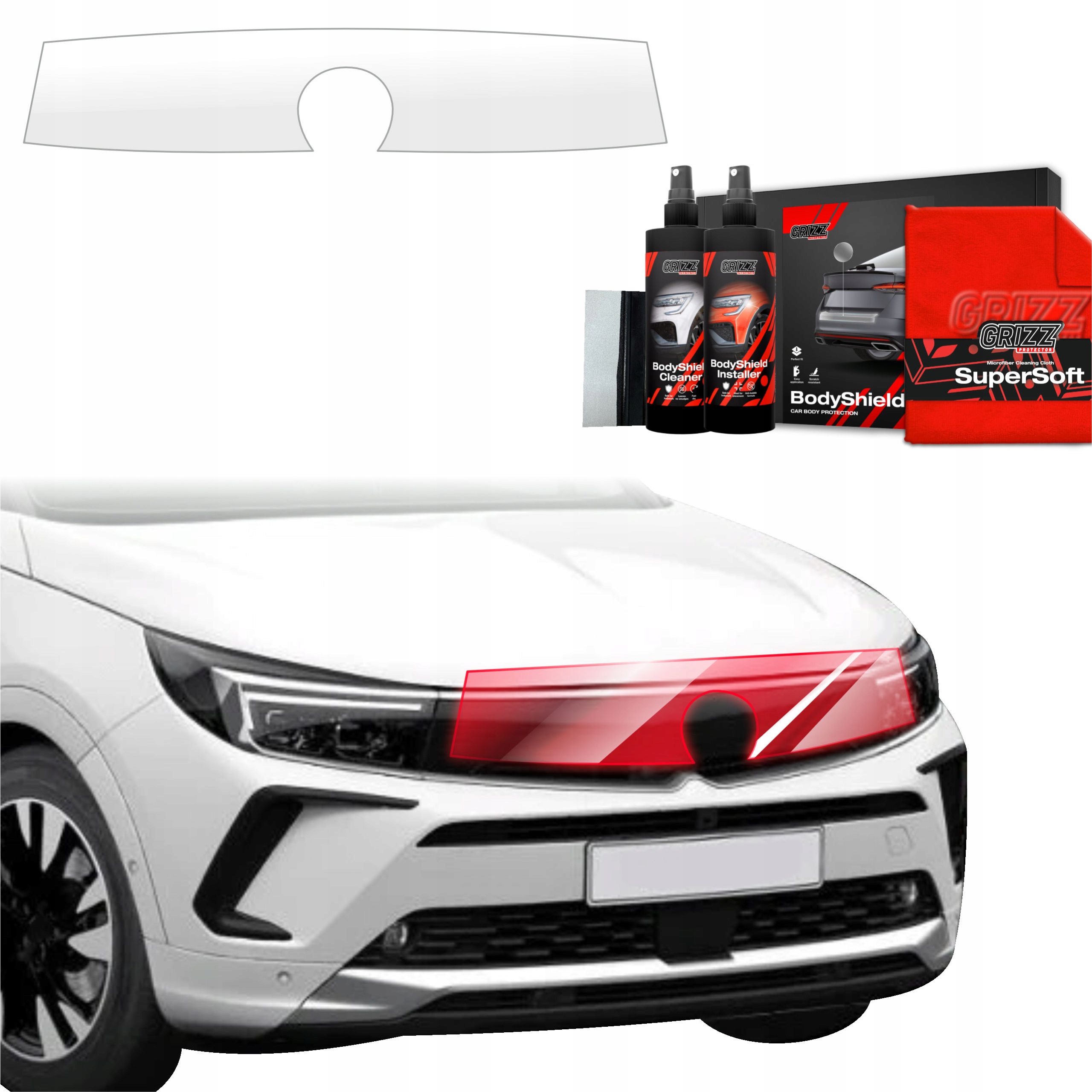 Fólie Ppf na kapotu pro Opel Grandland (2021-2024) Grizz