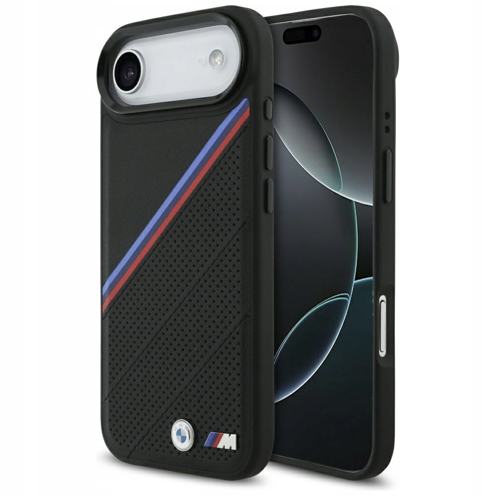 Pouzdro Pro Iphone Air Bmw M Tricolor Metal Logo Magsafe Černé