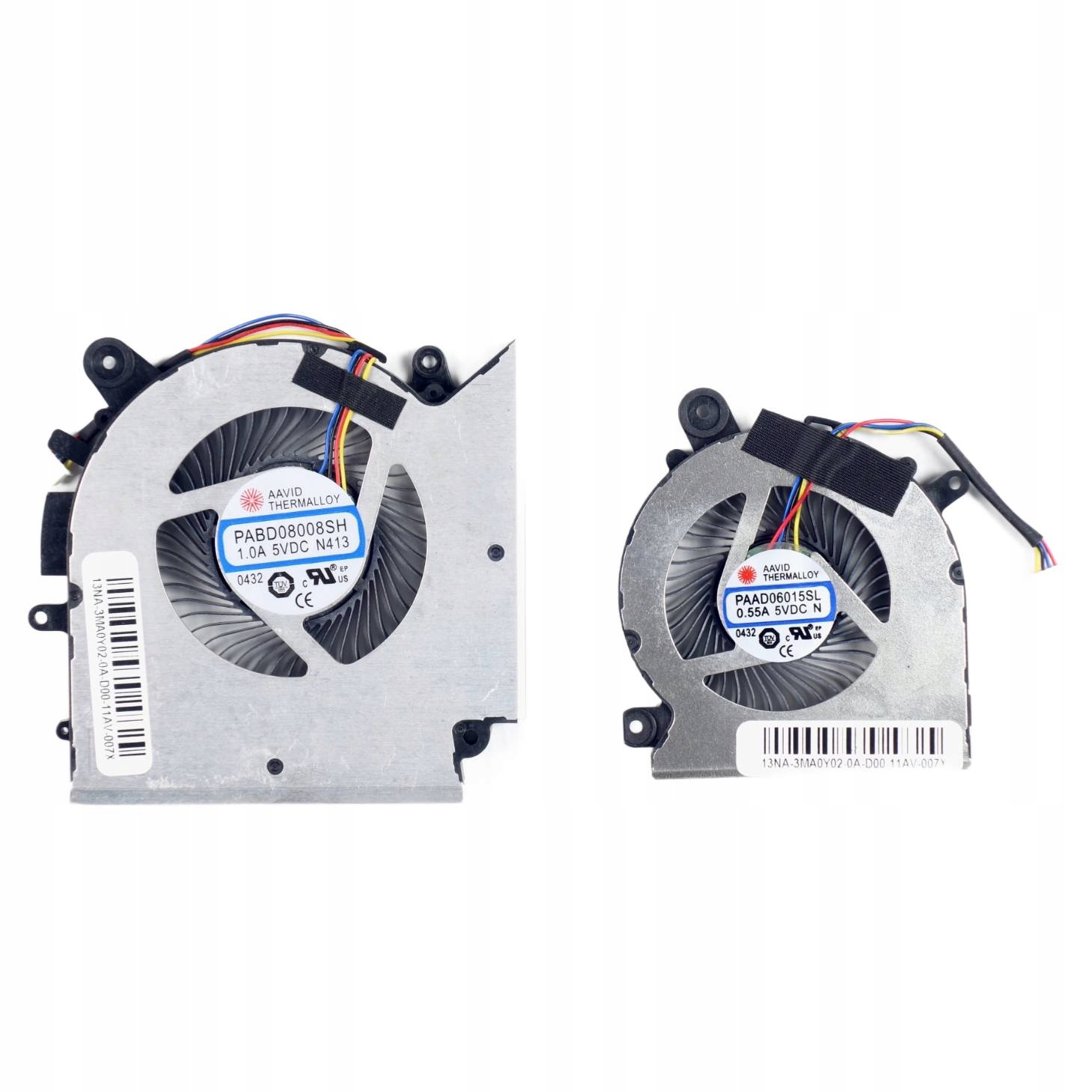 Ventilátor pro Msi GF66 GF76 GL66 GL76 Katana Gpu Cpu kompletní sada