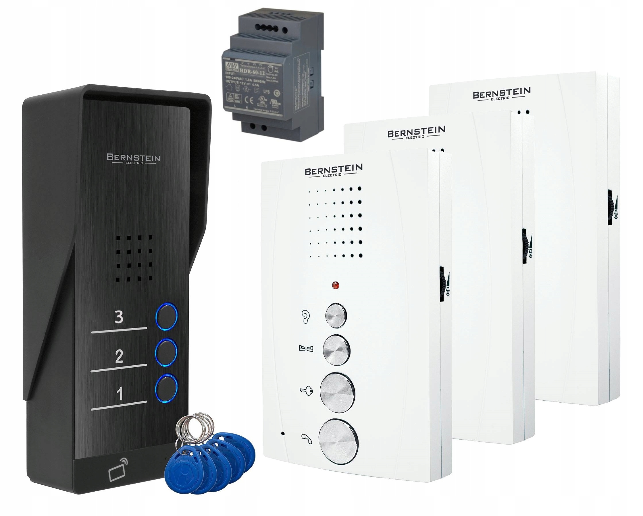 Domofon trójrodzinny 3 trzy rodzinny furtka brama