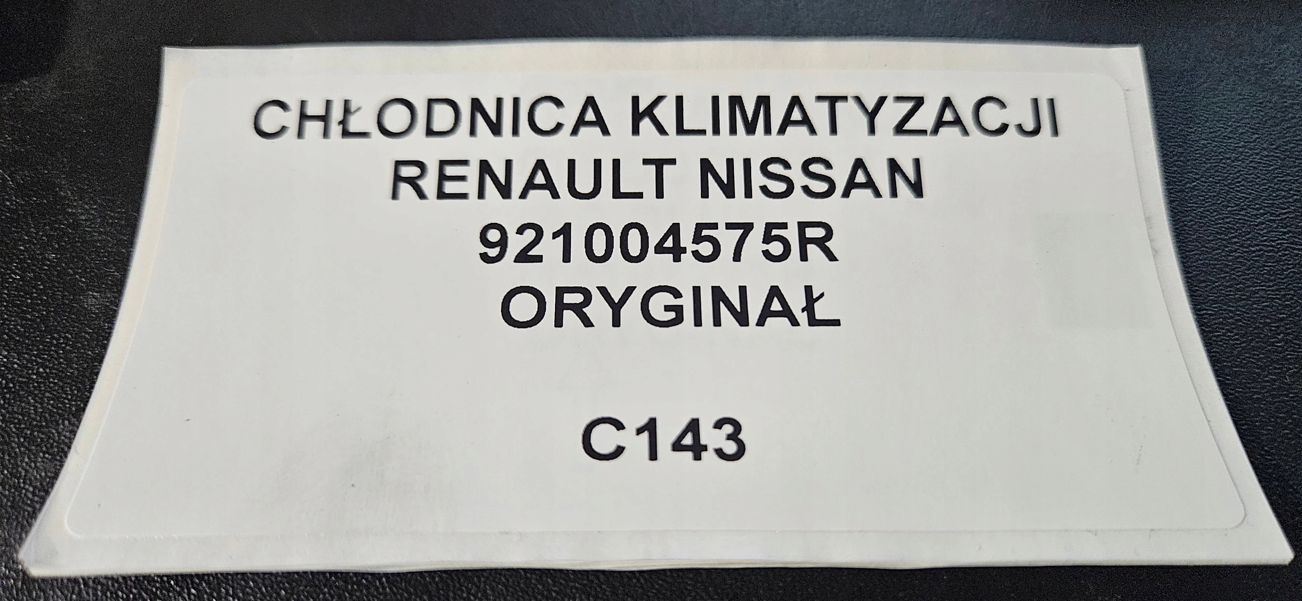 Radiateur climatisation RENAULT NISSAN Original