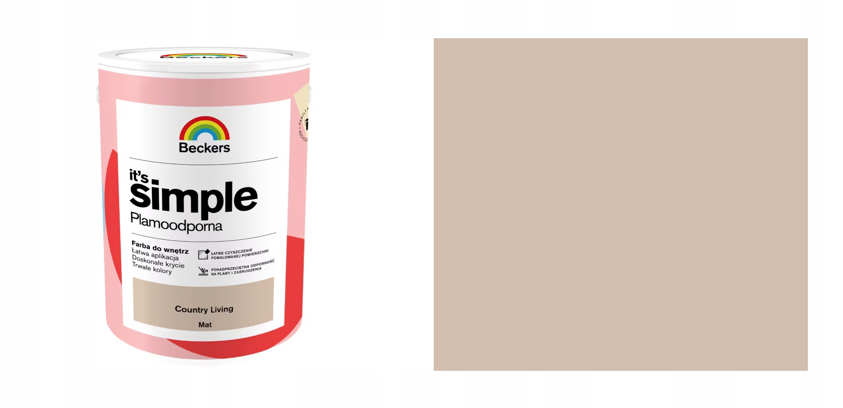 Beckers It's Simple Country Living 5L Matná Odolná Barva