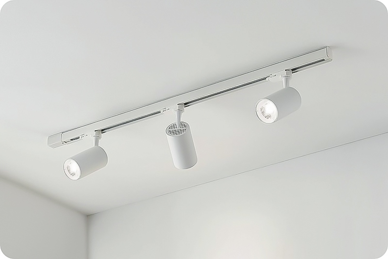 4x REFLEKTOR LED BIAŁA LAMPA SZYNOWA OŚWIETLENIE SUFITOWE SZYNOWE NA SZYNIE Zasilanie sieciowe