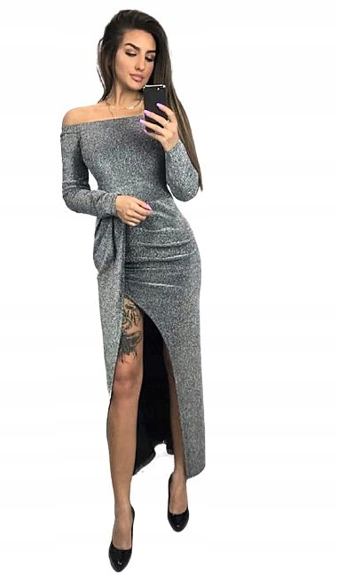 Tužková Šaty s výřezem svatební hostina svatba Xs/s