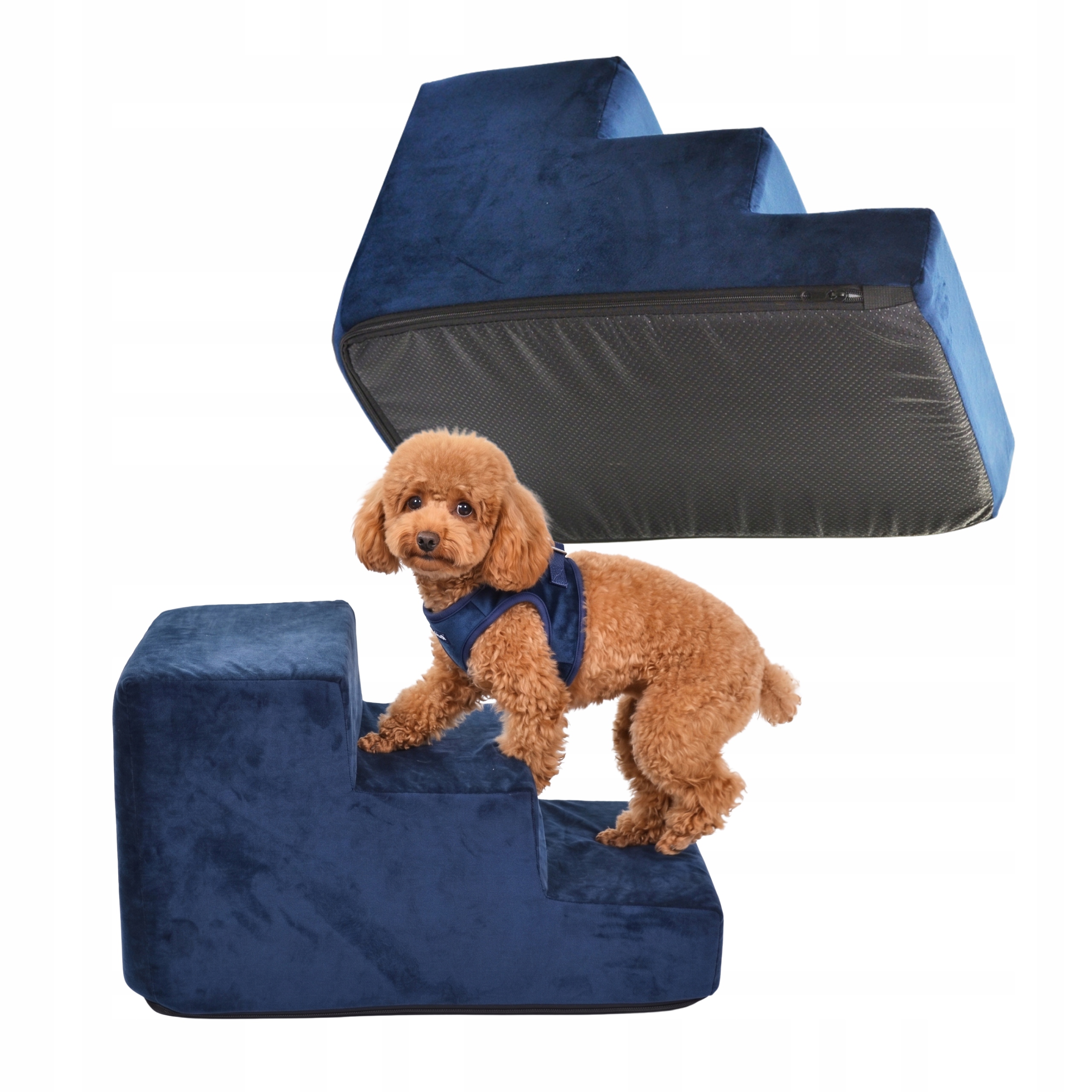 Schodky Rampa Plošina Pro Psa Kočku 3 stupně Protiskluzové 30 cm Schody