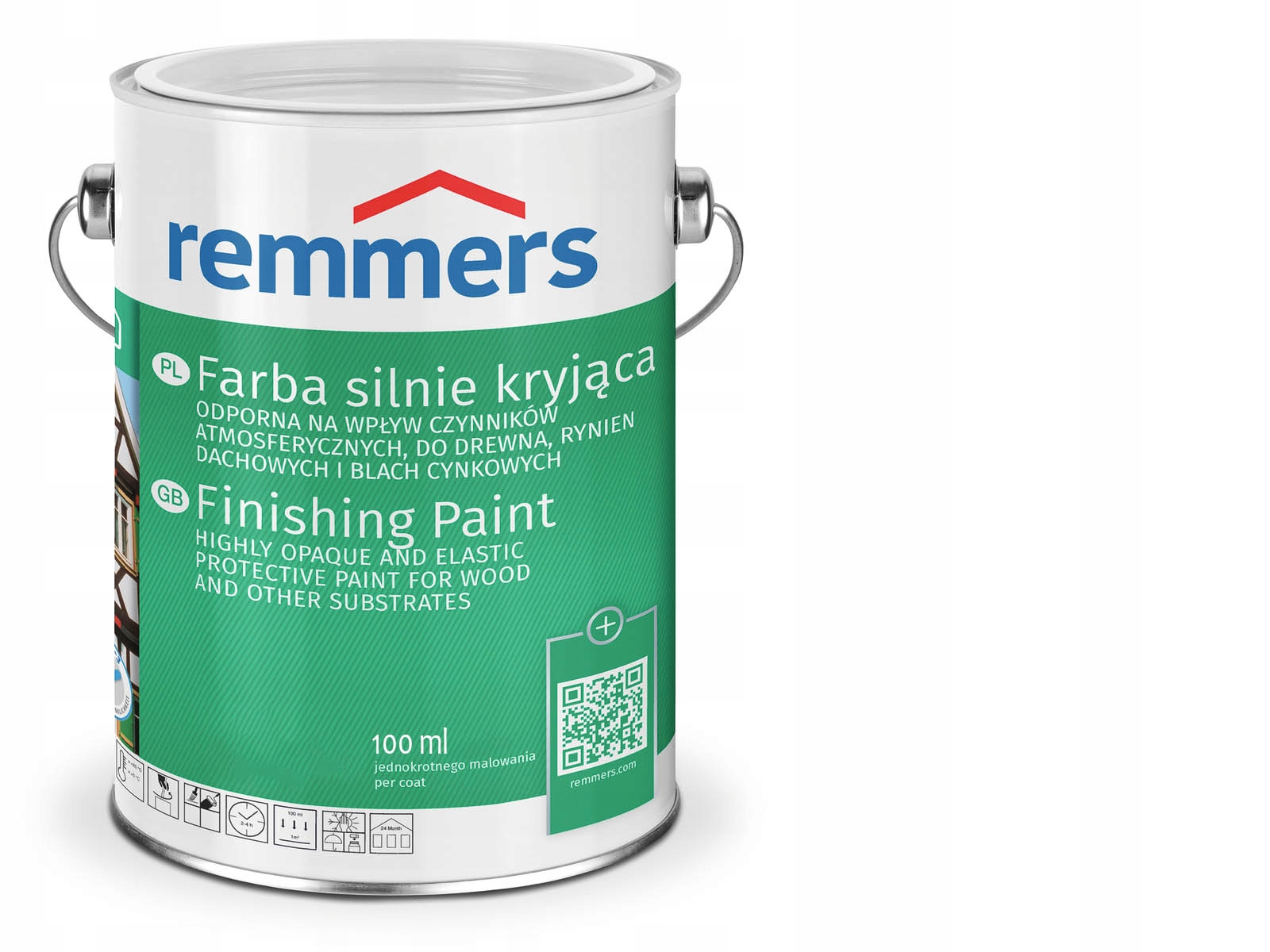 

Remmers kryjąca farba drewna Biały Biała 100ml