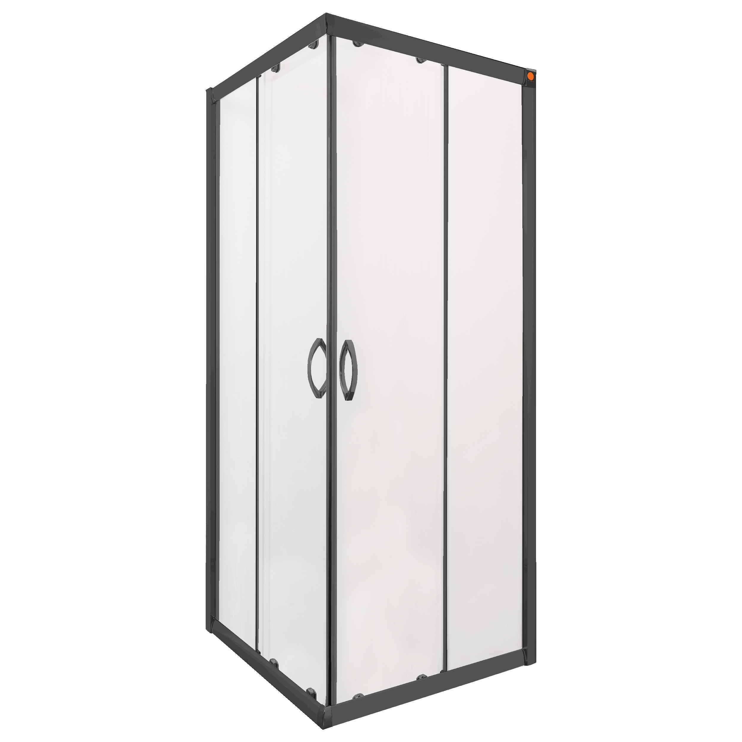 Černá Sprchový kout Stylio 80x80 Easy Clean