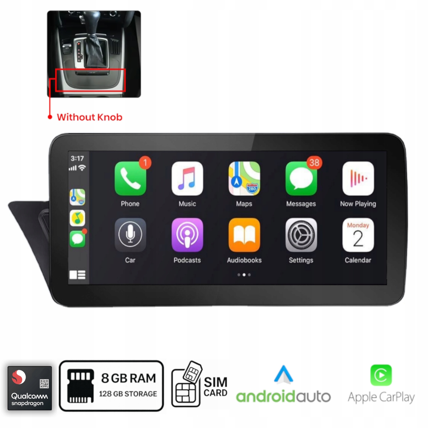 Radio Android do Audi A4 B8 A5 8T (2009-2016) Android Qualcomm 8+128 Gb