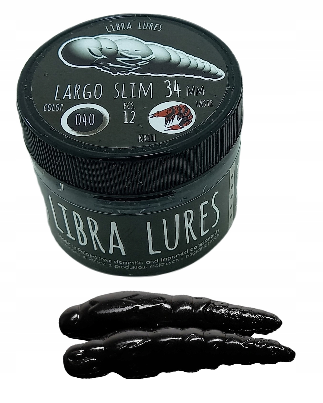 Guma Libra Lures Largo Slim 3.4cm 040 12szt (kryl)