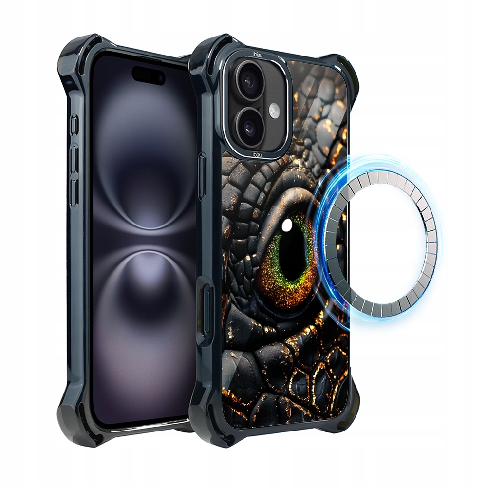 Pouzdro Ibizu DropGuard Ultra iPhone 16 s MagSafe, Amber Dragon