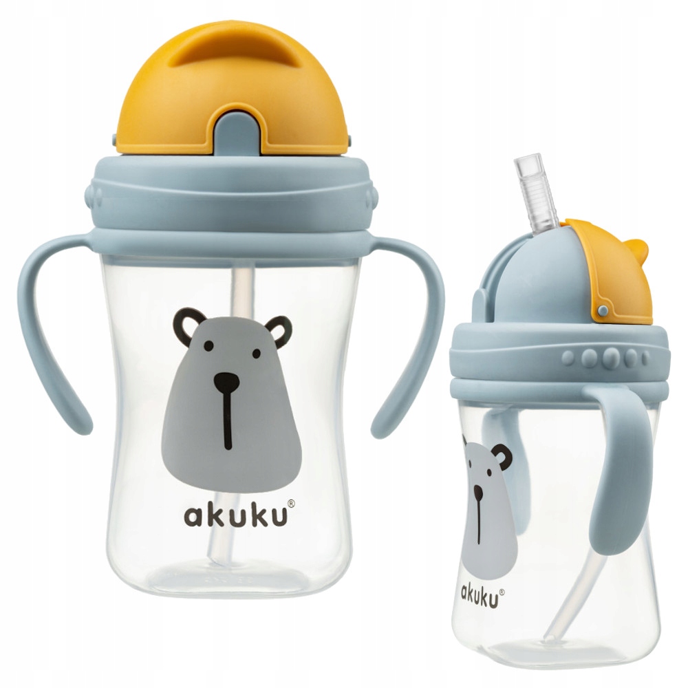 

Akuku Bidon Z Chowaną Słomką Rurką 300ml